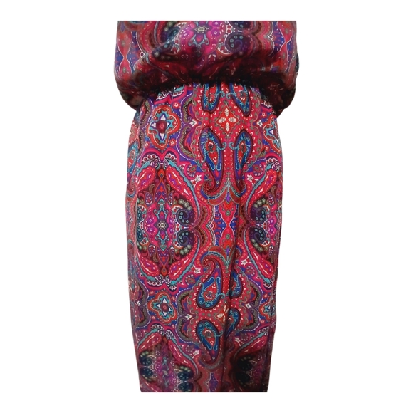 L8TER MAXI PAISLEY DRESS SZ M - Picture 2 of 8